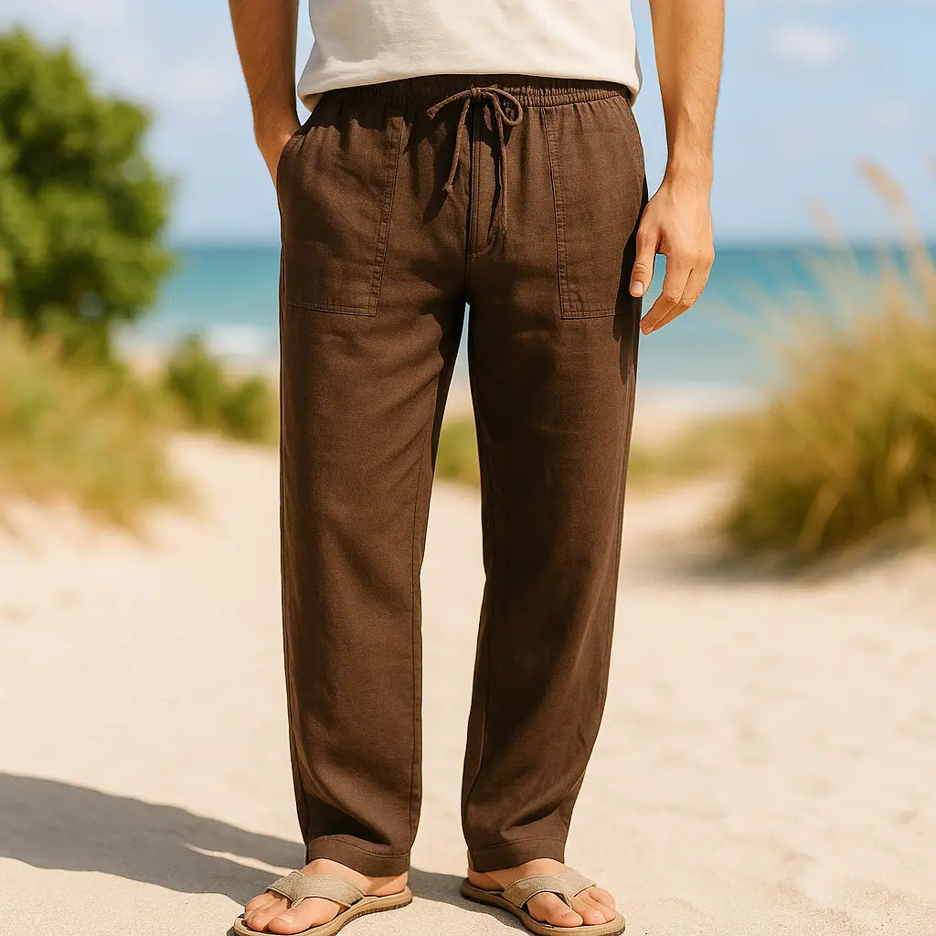 Riva - Linen Cotton Pants - TARHUS