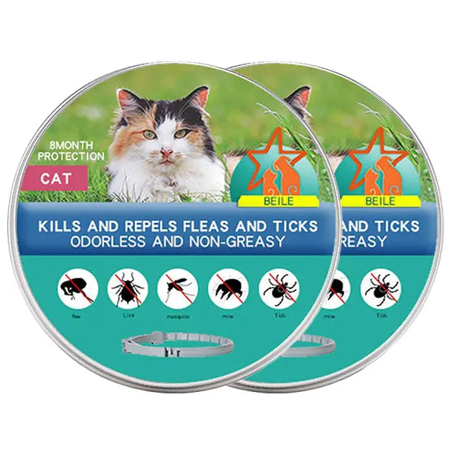 Flea and Tick Control Collar – Cats and Dogs 8 Months Protection - TARHUS