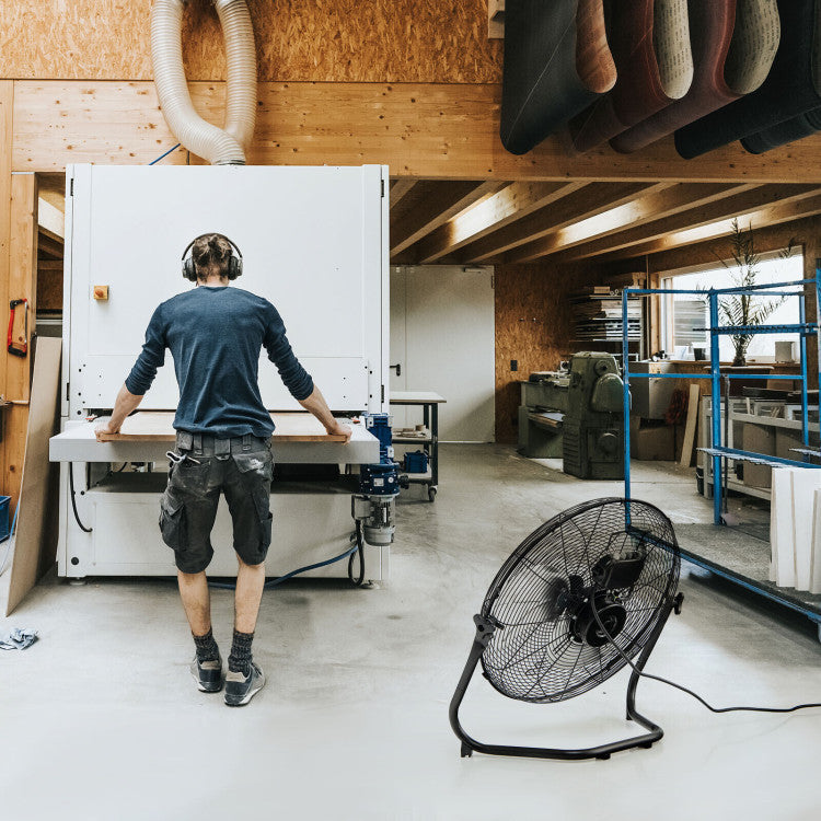 Aeronix | 50cm Floor Fan – High-Speed Metal Cooling with Adjustable Tilt & 3 Modes TARHUS Air Cooler