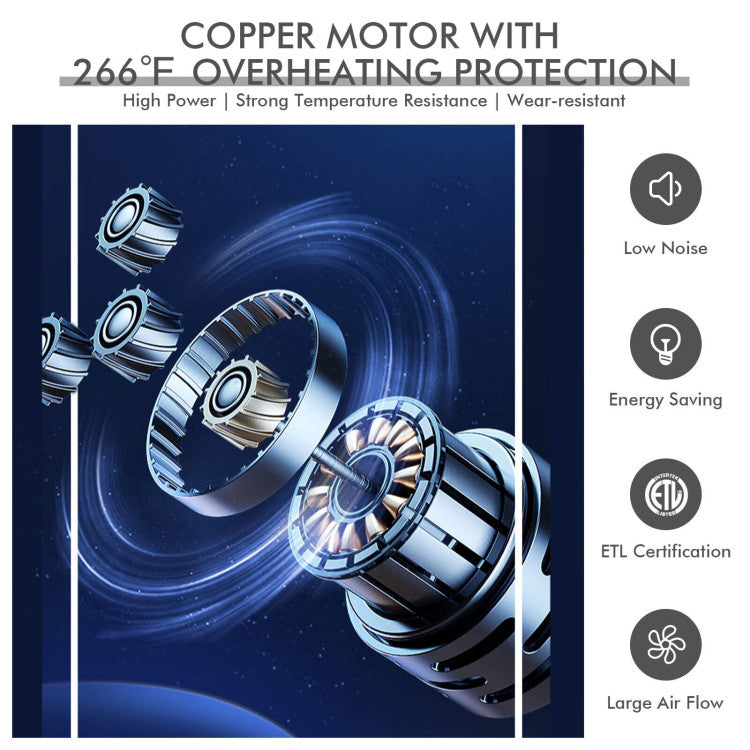 Aeronix | 50cm Floor Fan – High-Speed Metal Cooling with Adjustable Tilt & 3 Modes