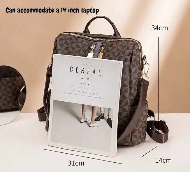 Stylish Convertible Backpack with Clutch - TARHUS