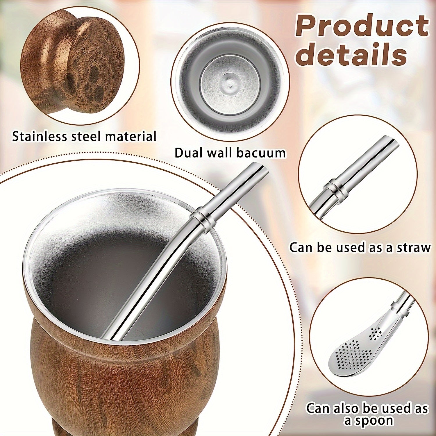 Stainless Steel Double-Wall Mate Cup - TARHUS