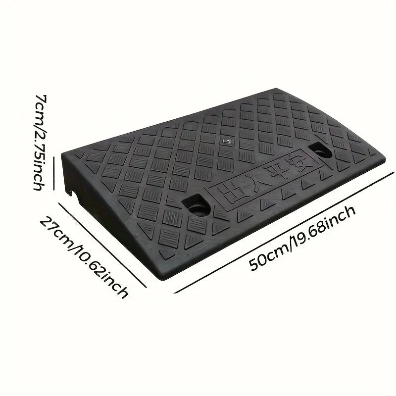 AccessEase | Portable Rubber Threshold Ramp – Non-Slip Entry for Wheelchairs & Pets TARHUS Rubber Threshold Ramp