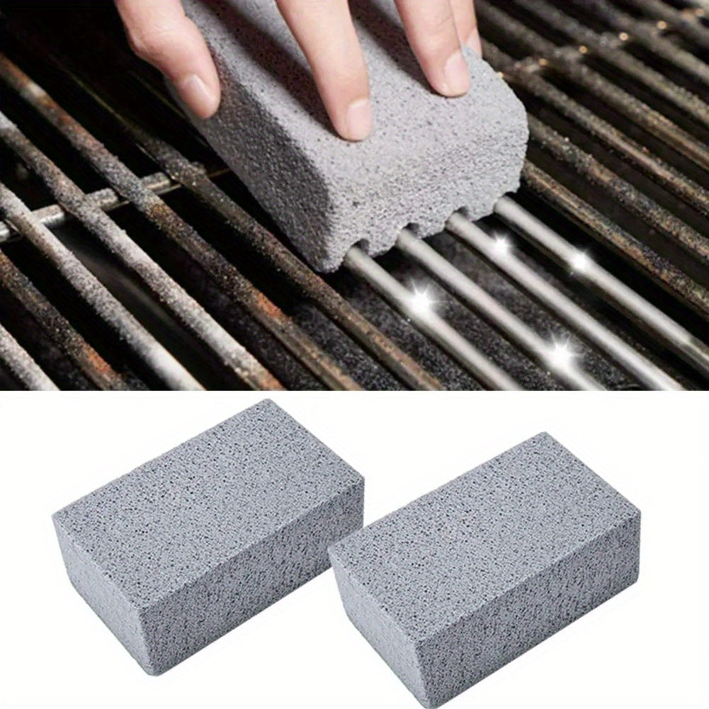 BBQ Grill Cleaning Brick - Pumice Stone for Barbecue Rack & Outdoor Kitchen, Non-Scratch, Easy to Shred, Essential BBQ Tool, Grill Cleaning Brick TARHUS