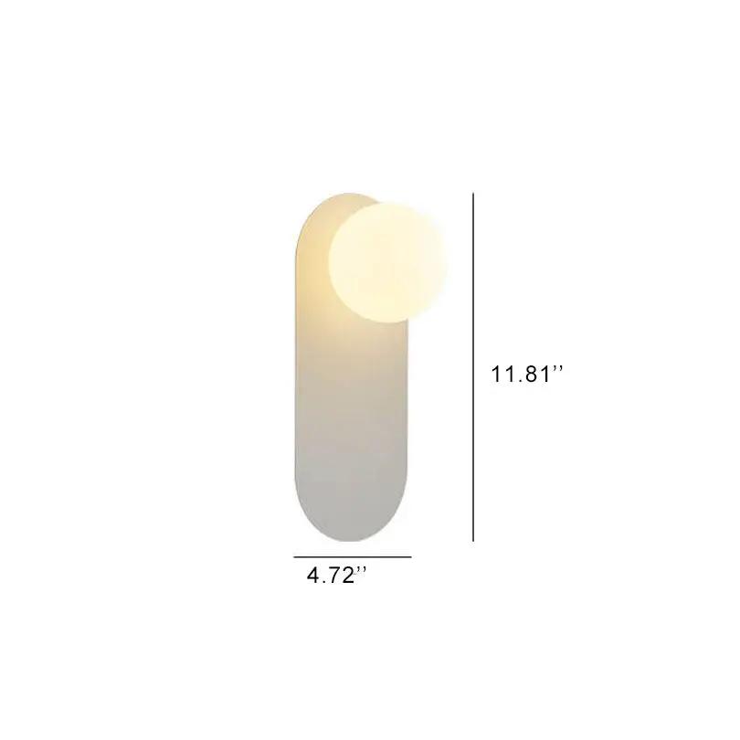 Nordic Minimalist Glass Ring Base 1-Light Wall Sconce Lamp - TARHUS