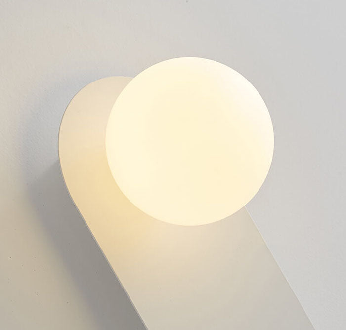 Nordic Minimalist Glass Ring Base 1-Light Wall Sconce Lamp - TARHUS