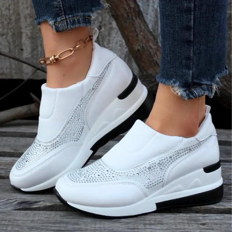 Rhinestone Orthopedic Sneakers for Women - TARHUS