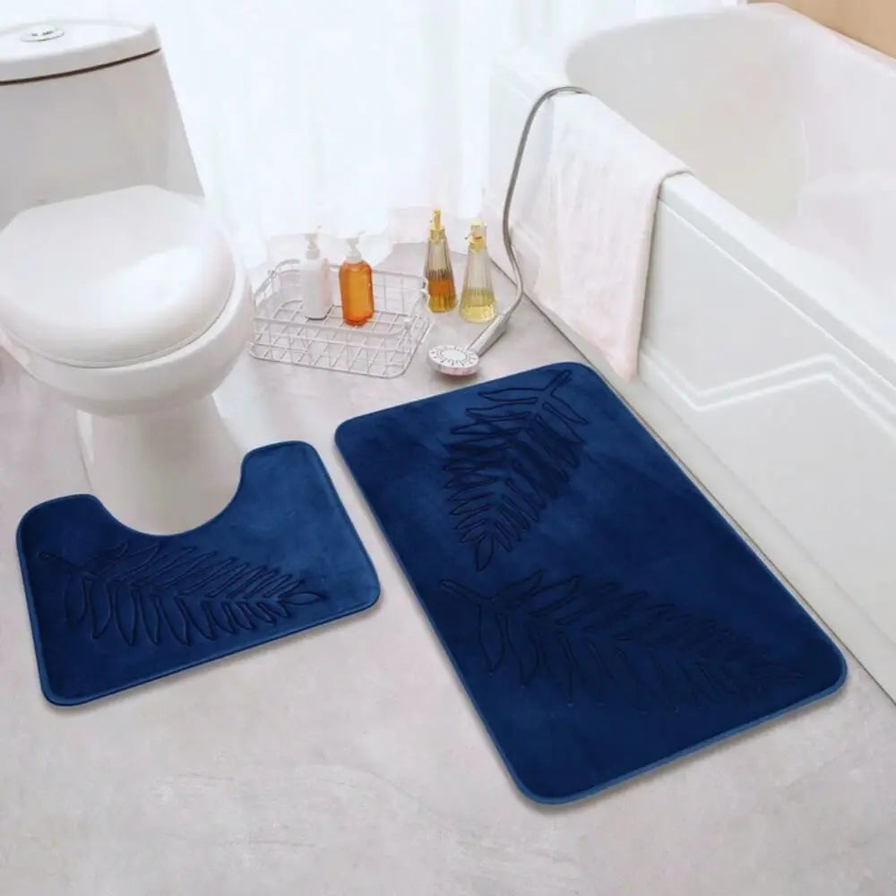 Veloura Leaf Comfort Bath Mat Set • Plush & Absorbent - TARHUS