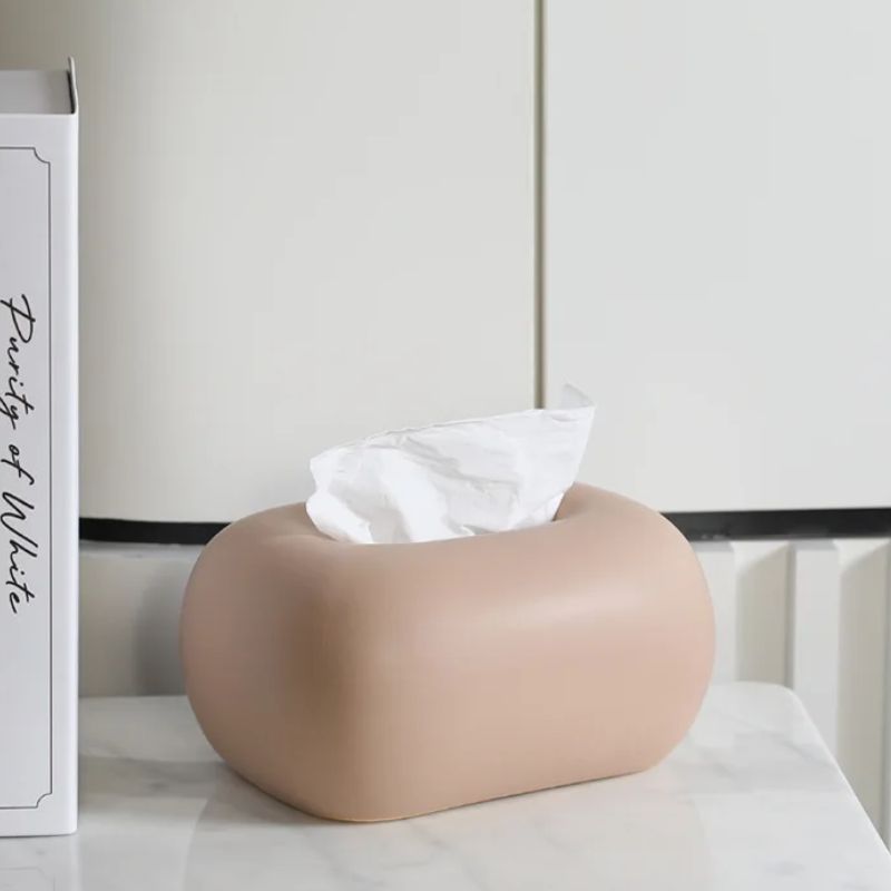 Terso | Ceramic Tissue Box – Handcrafted Decorative Tissue Holder TARHUS Home Accessories
