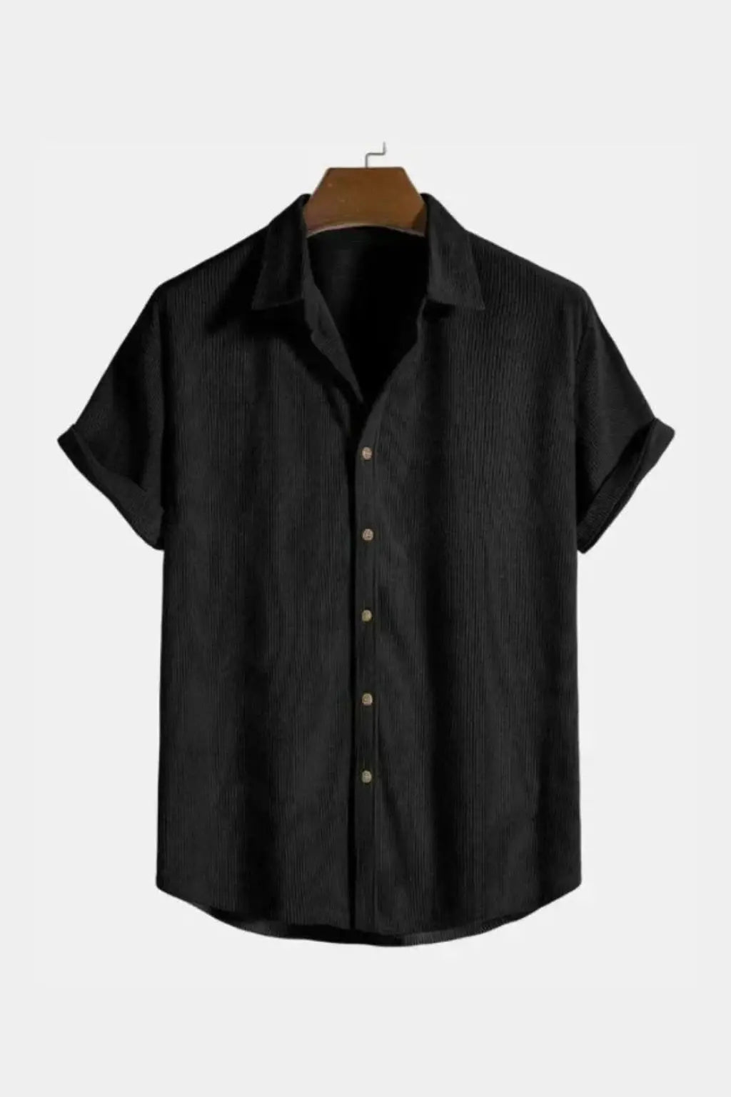 Bennett | Men Textured Short Sleeve Button Down Camp Collar Shirt TARHUS Shirts & Tops