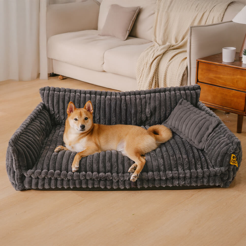Large Washable Fluffy Orthopedic Soft Dog Pillow Dog Sofa Bed-Snoozy Dream - TARHUS