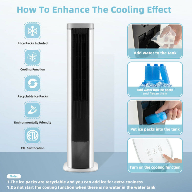 Climora | 3-in-1 Evaporative Cooler – Portable Air Fan with Timer & 5L Tank