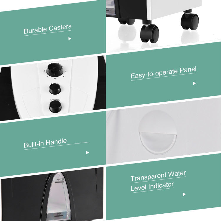 BreezeMax | Compact Evaporative Cooler – 3-in-1 Air Cooling with Filter & 4L Tank