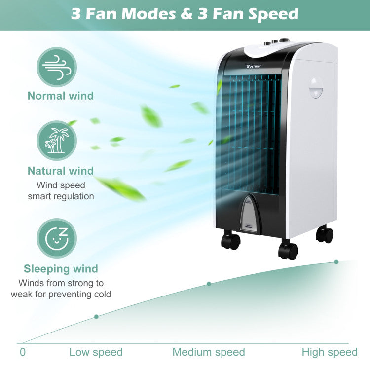BreezeMax | Compact Evaporative Cooler – 3-in-1 Air Cooling with Filter & 4L Tank