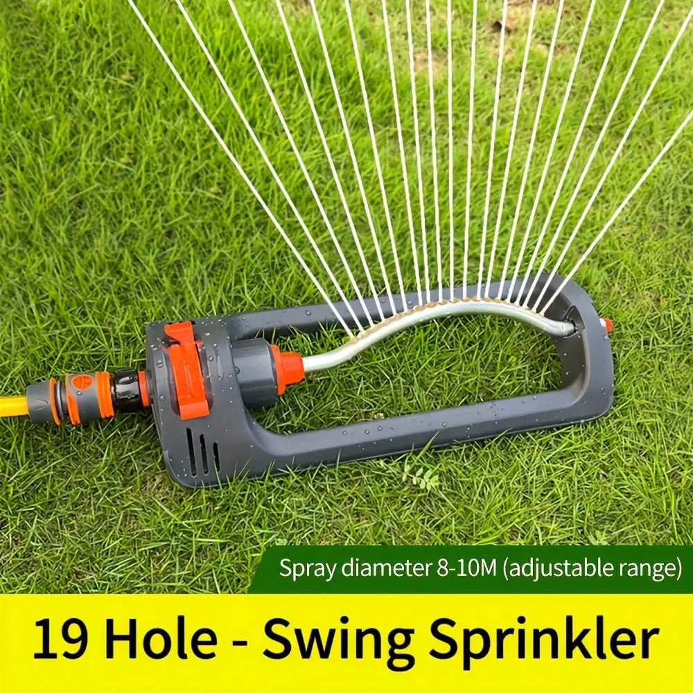 RainWave | 19-Hole Automatic Swing Sprinkler – Adjustable Lawn Irrigation TARHUS Garden
