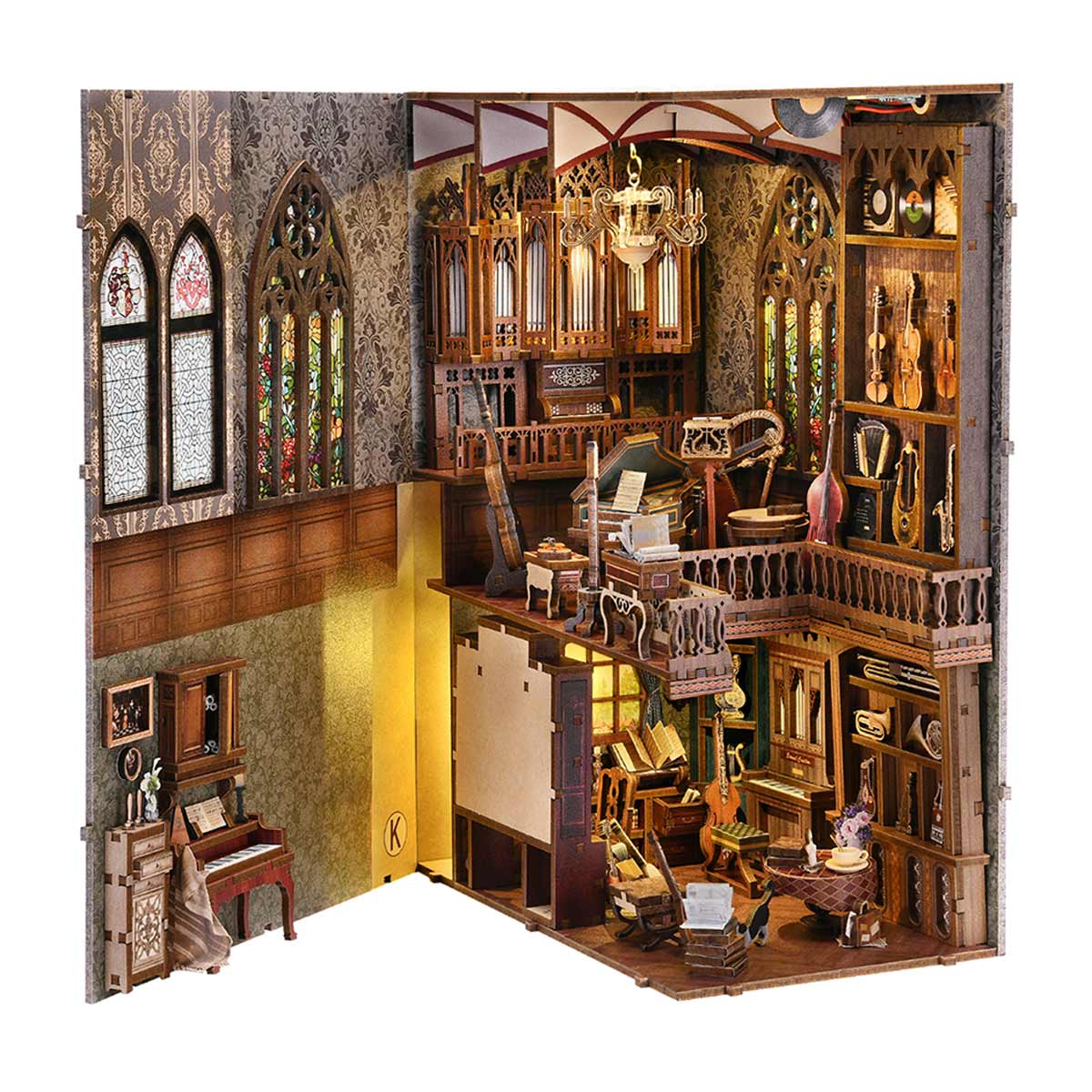 Timeless Melody DIY Wooden Book Nook Shelf Insert TARHUS
