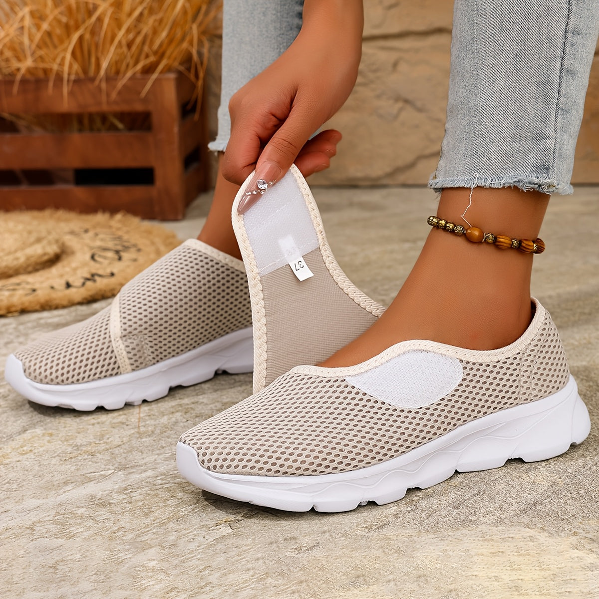 Orthopedic Walking Sneakers for Swollen & Wide Feet | Adjustable Soft Sole Shoes for Women - TARHUS
