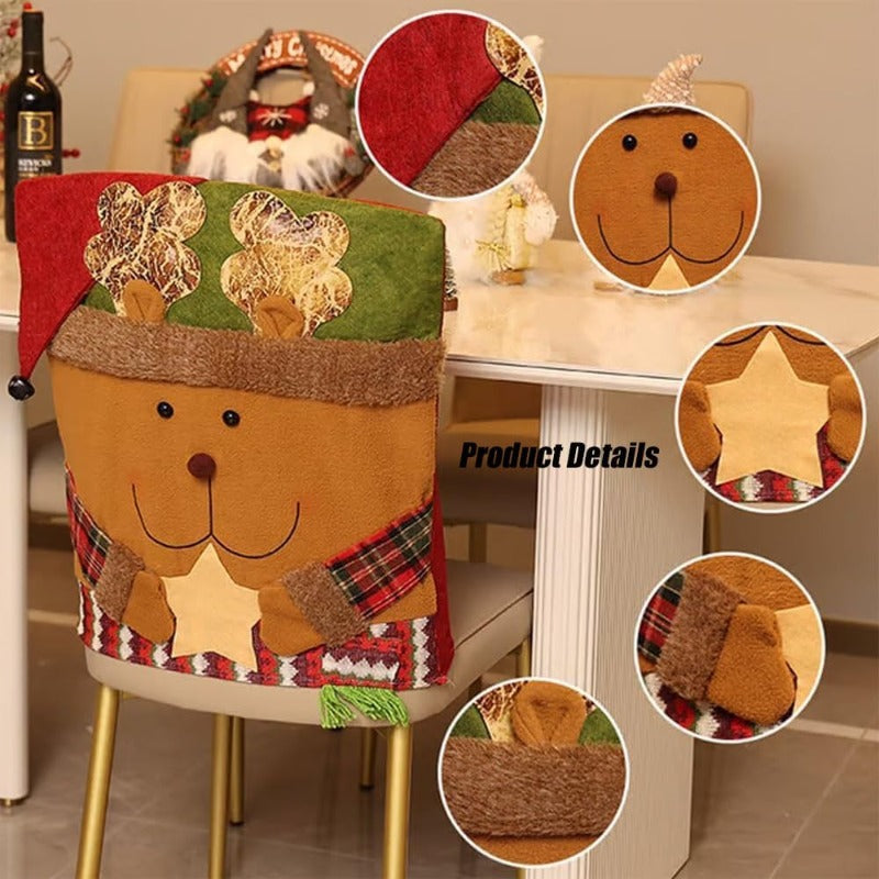 CheerCover | Christmas Chair Covers – Santa, Snowman & Reindeer TARHUS Christmas