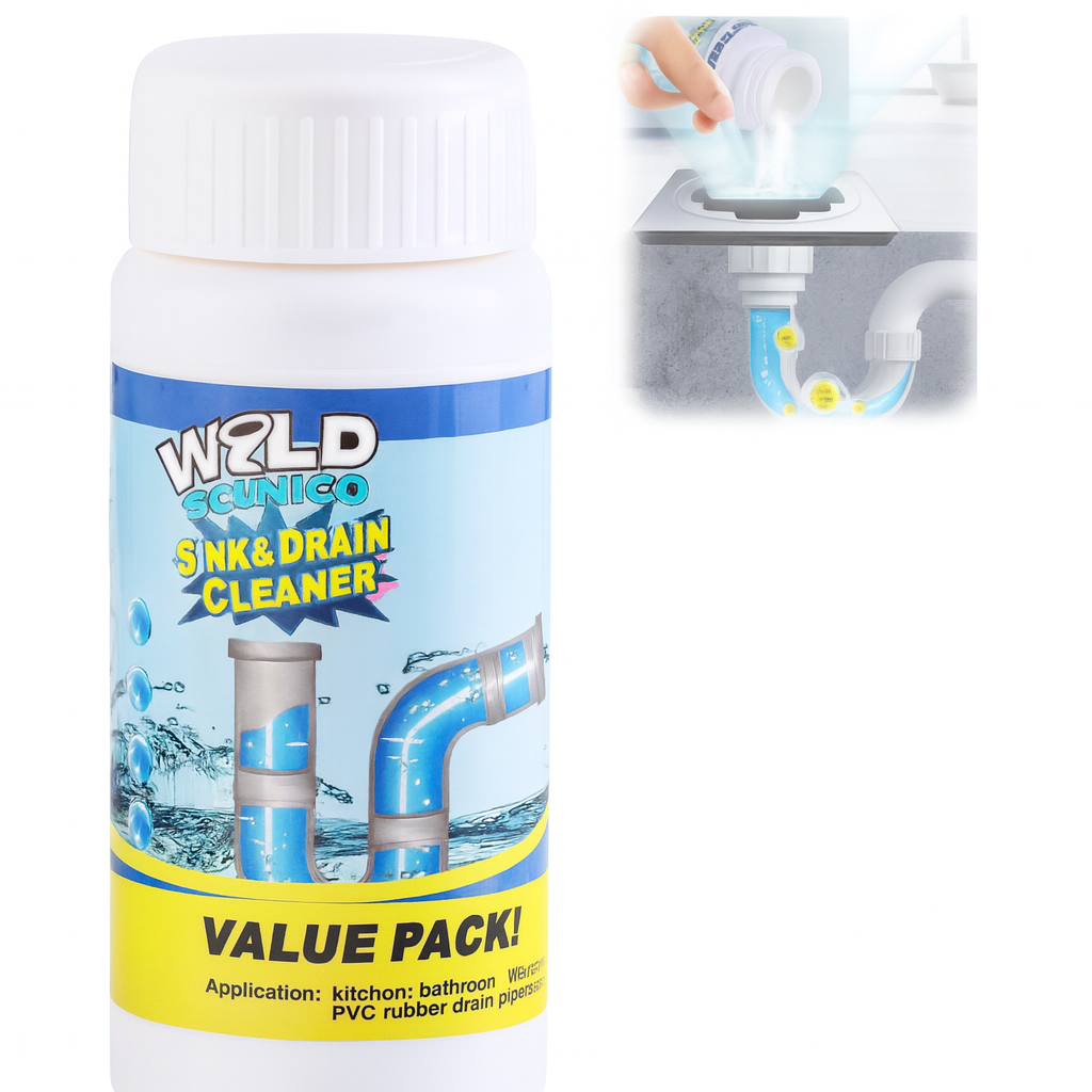 Wild Tornado | Sink & Drain Cleaner Powder – Powerful Clog Remover for Pipe TARHUS