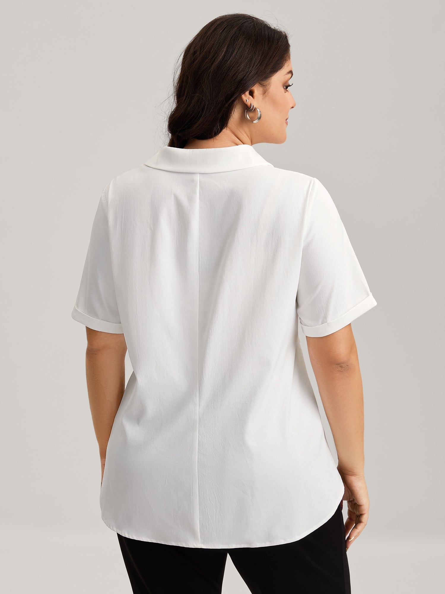 Knotted Front Asymmetrical Blouse – Elegant Women’s Top for Casual & Office Wear TARHUS Blouses