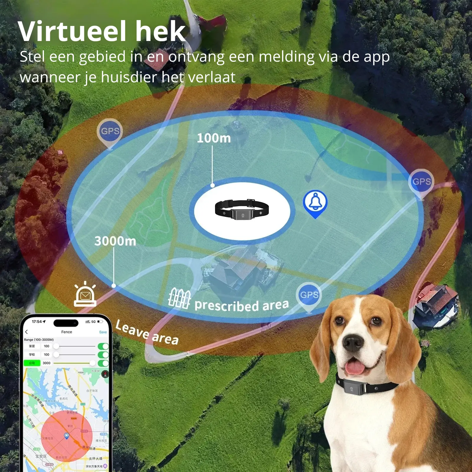 4G GPS Pet Tracker Collar – Waterproof Smart Locator for Cats & Dogs | Realtime Tracking with Free App (iOS & Android) - TARHUS