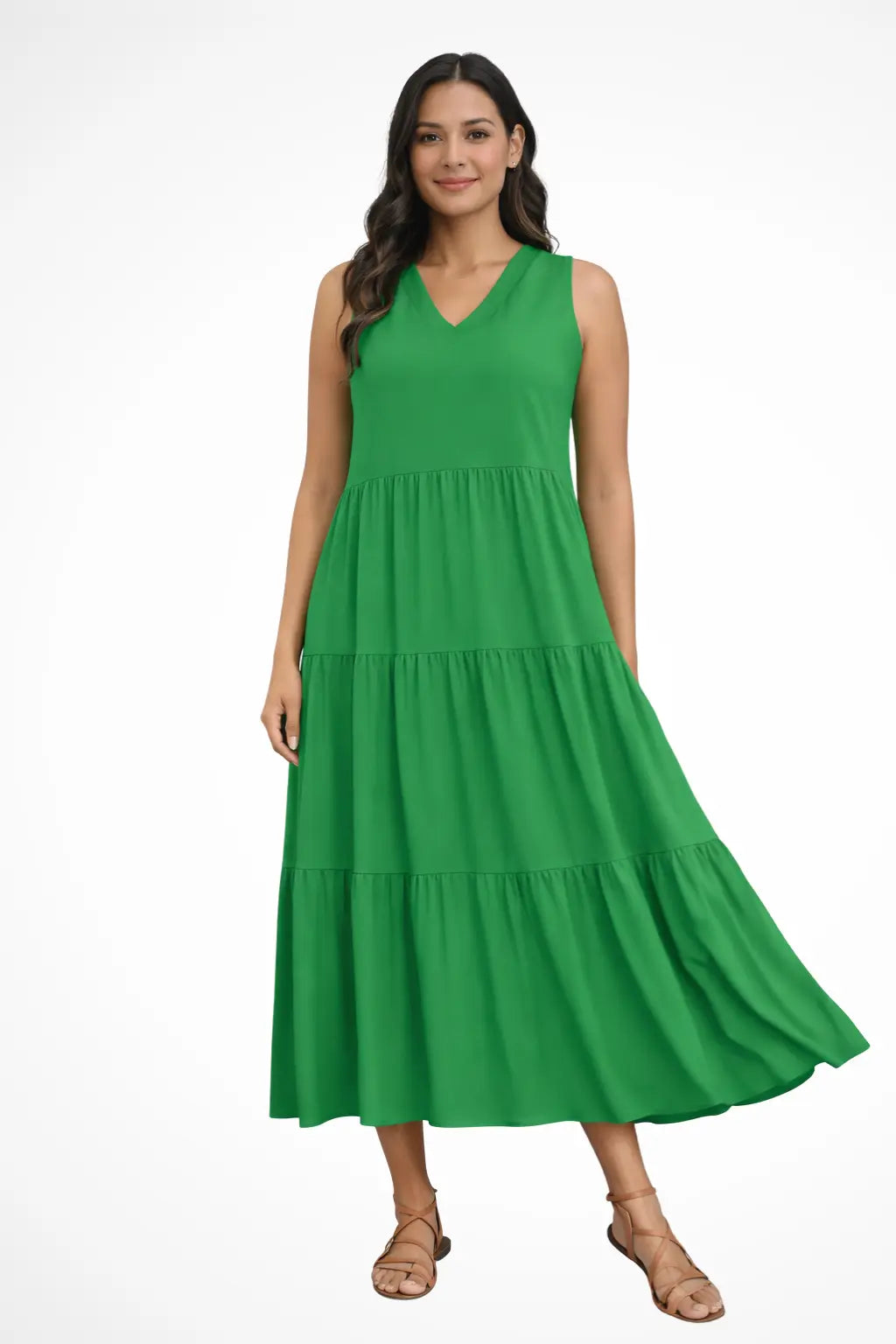 Florence | Women’s Sleeveless Tiered Maxi Summer Dress TARHUS