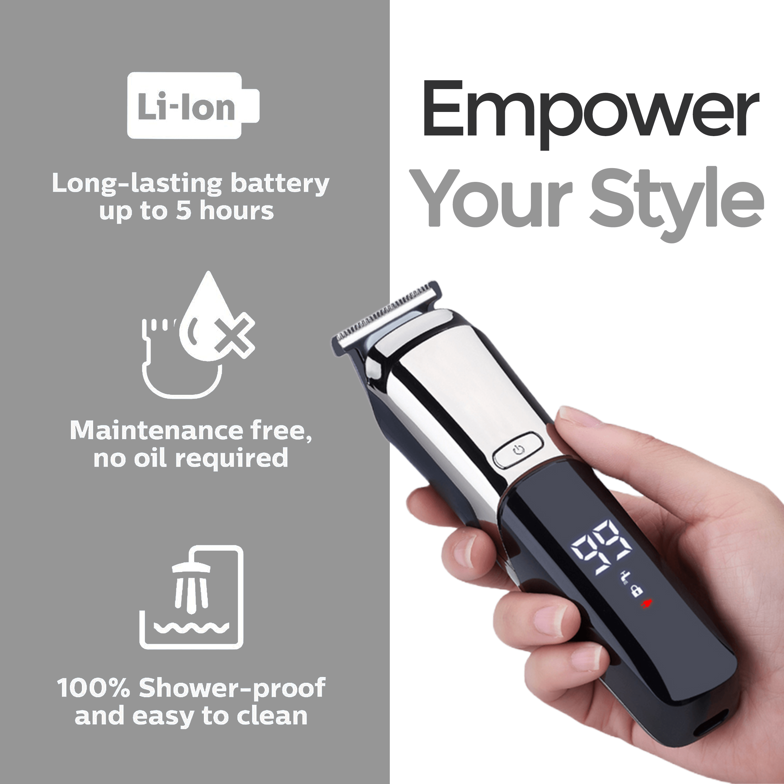 MAVERN | 6-in-1 Electric Beard Trimmer Kit for Men - TARHUS