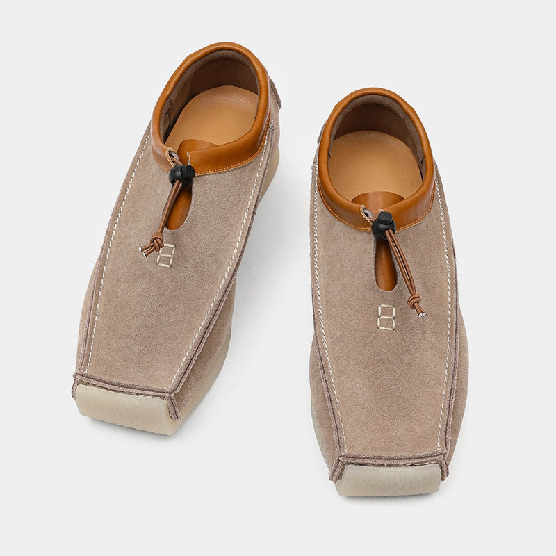 Maison ’88 | Leather Loafers – Handcrafted Slip-On Shoes with Drawstring TARHUS Men Shoes