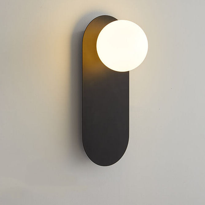 Nordic Minimalist Glass Ring Base 1-Light Wall Sconce Lamp - TARHUS