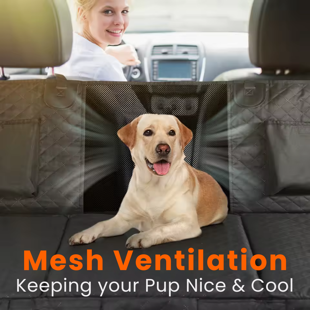 PupMat | Dog Car Seat Cover – Waterproof Pet Hammock for Back Seat TARHUS