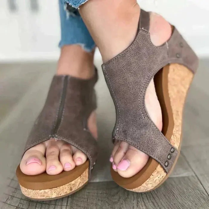 Carol | Elegant Wedge Sandals - TARHUS