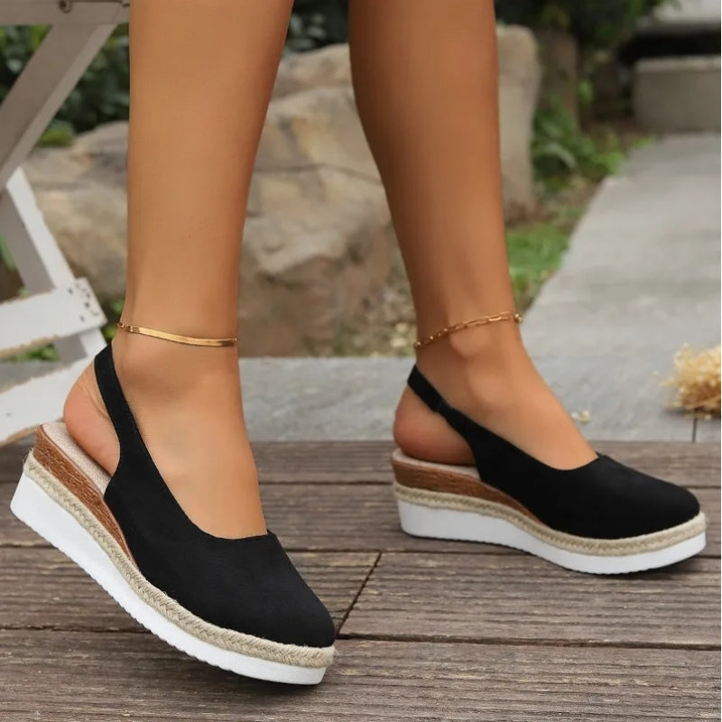 Ferose Women’s Orthopedic Slingback Platform Shoes