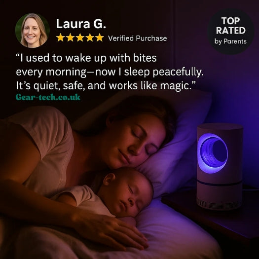 UV Light Insect Trap - Indoor/Outdoor Mosquito & Fly Killer for Effective Pest Control Solutions - TARHUS