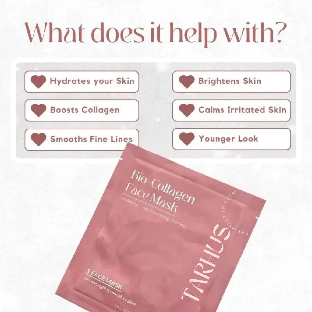 Bio Collagen Face Mask – Hydrating Sheet Mask TARHUS Beauty