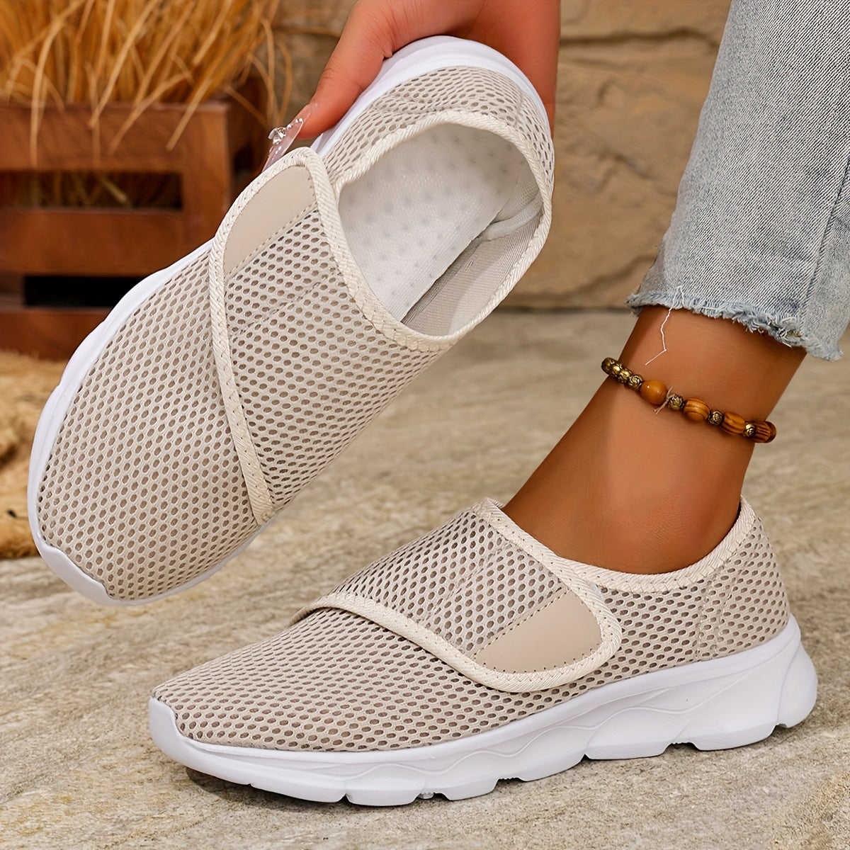Orthopedic Walking Sneakers for Swollen & Wide Feet | Adjustable Soft Sole Shoes for Women - TARHUS