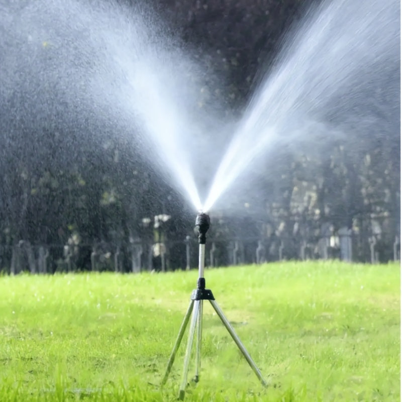 1 Set, 360 Rotary Irrigation Sprinkler Head With Tripod Telescopic Support Automatic Rotating Sprayer Garden Lawn Watering Sprinkler, Drip Water Seepage Device, Balcony Succulent Sprinkler TARHUS