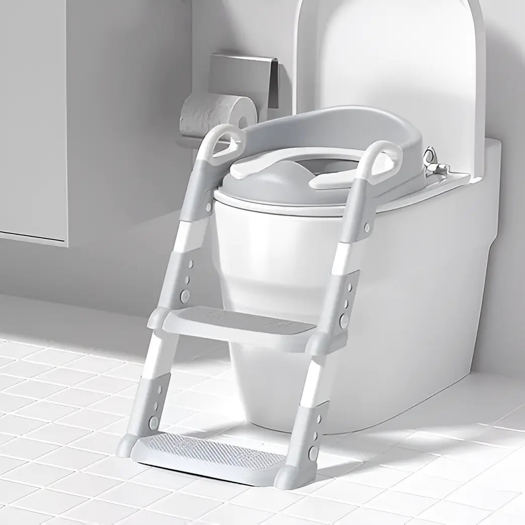 Montessori Potty Trainer - Adjustable Toilet Seat with Step Stool & Handles for Kids - TARHUS