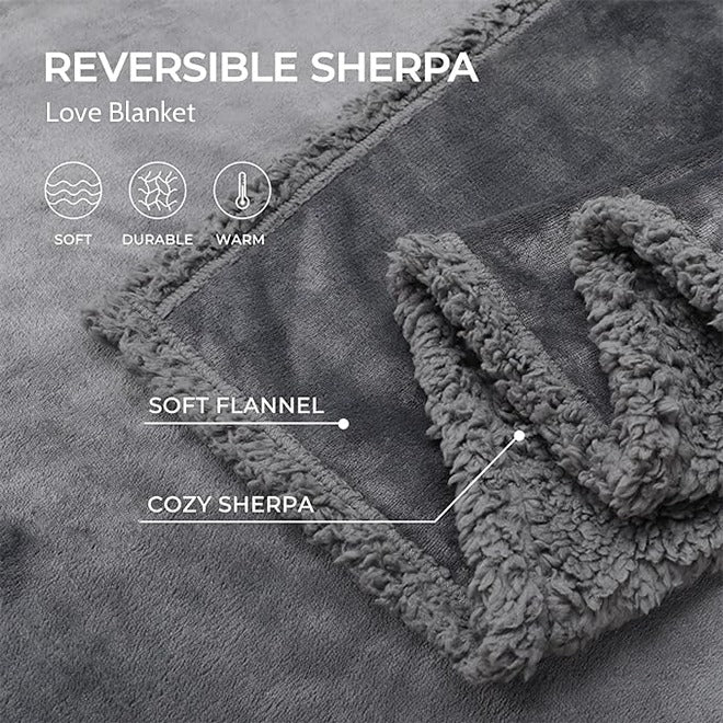 Waterproof Lovers Blanket – Soft, Washable Fleece Blanket for Couples, Travel, Sofa or Bed Protection - TARHUS
