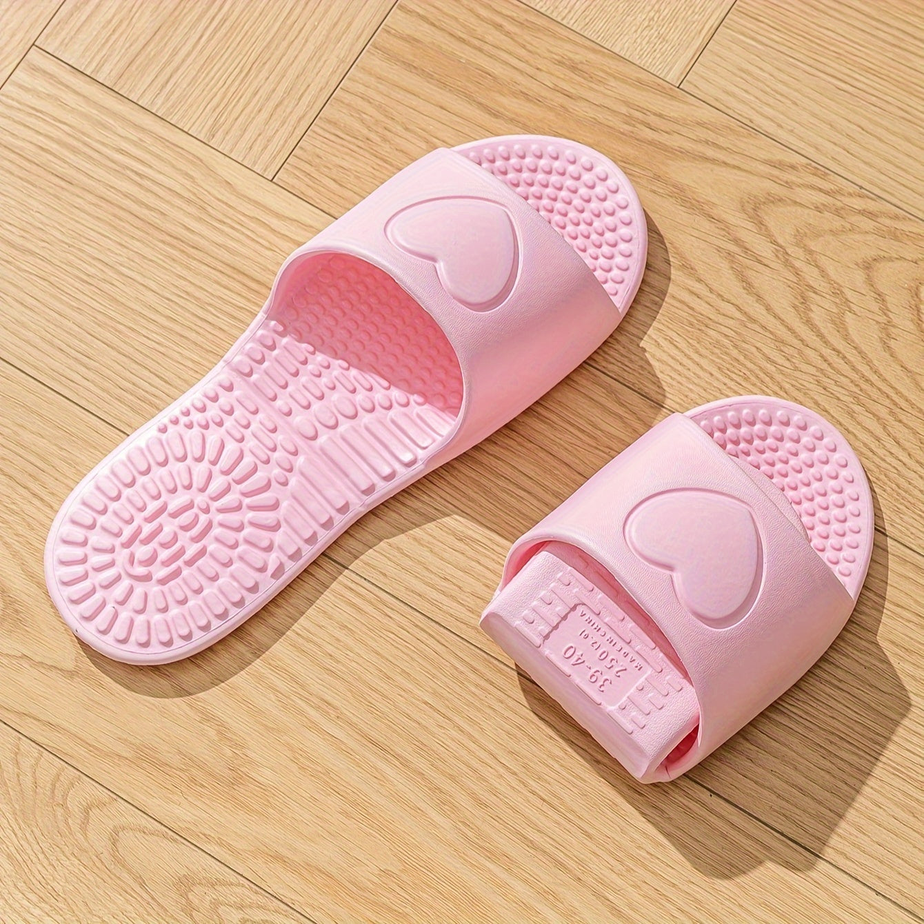 EVA Foldable Slippers for Travel, Indoor Bathroom Massage Sandals, Unisex Quick-Dry Non-Slip Flat Sole Slippers, All-Season Simple Solid Color Slip-On Clogs TARHUS