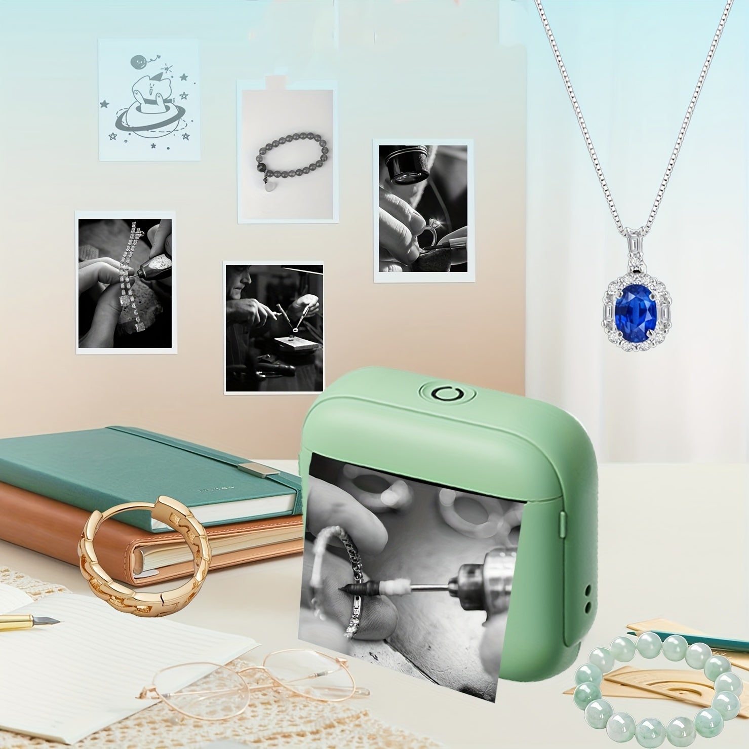 PrintEase | Portable Thermal Printer – Wireless Instant Mini Printer for Photos & Labels TARHUS Electronics & Gadgets