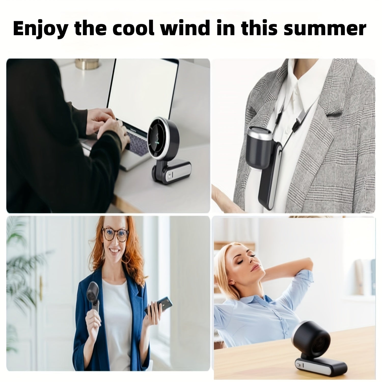 Portable Foldable USB Handheld Fan – Ultra-Quiet 5-Speed Rechargeable Fan TARHUS