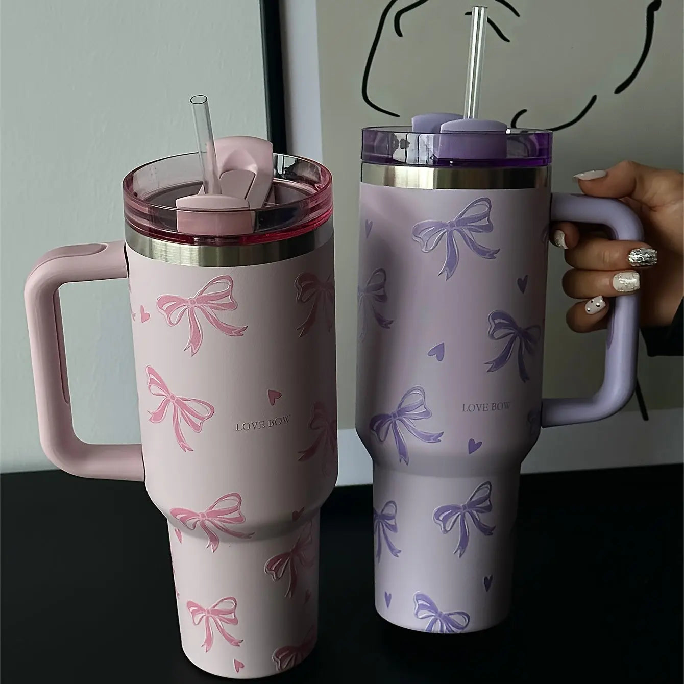 Stainless Steel Insulated Travel Mug with Handle (Stanley) - TARHUS