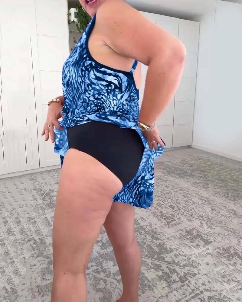 Maribel | V-Neck Swimsuit – One-Piece with Colorful Print, Wireless Bra, Comfortable Fit TARHUS Swimsuits