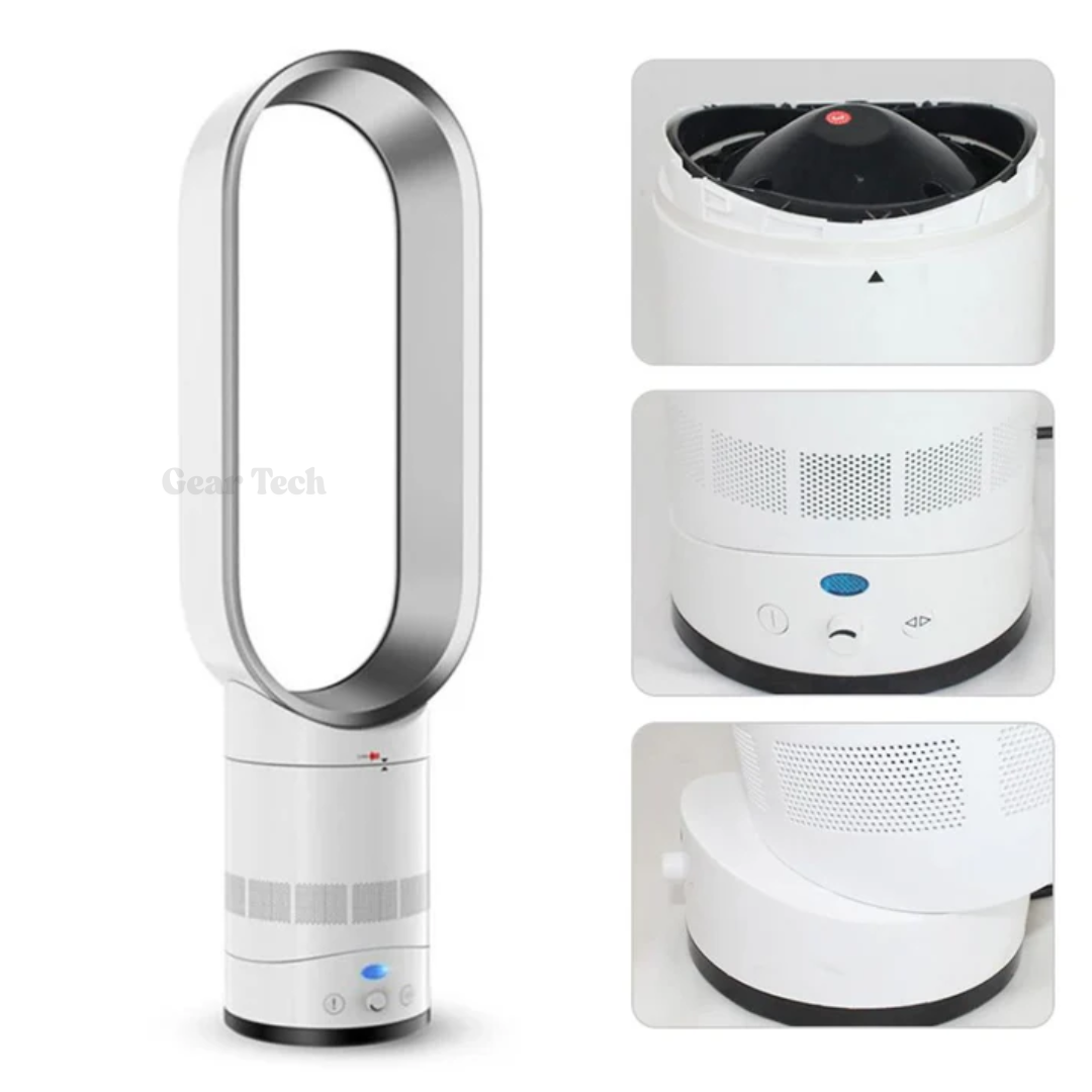 Bladeless Tower Fan with Remote Control - Quiet Air Circulator for Home & Office TARHUS