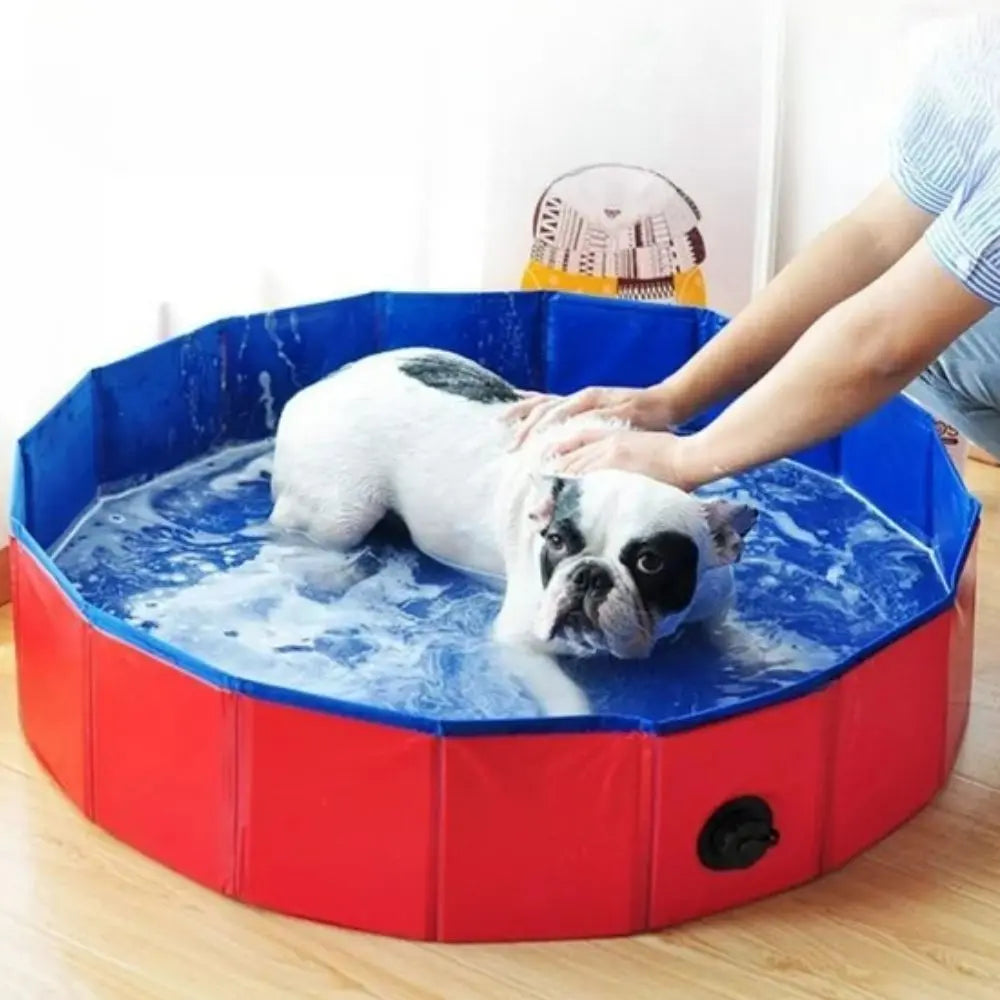 Large Foldable Dog Pool – Portable Pet Swimming Bath Tub for Dogs & Cats - TARHUS
