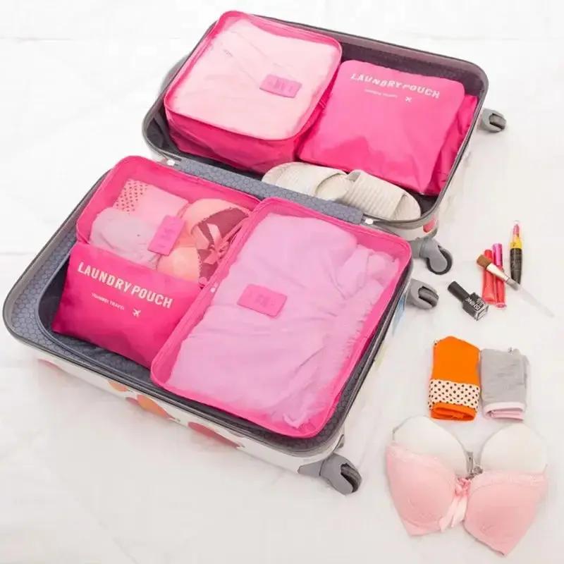 6pcs Travel Storage Organizer Bag Set - TARHUS