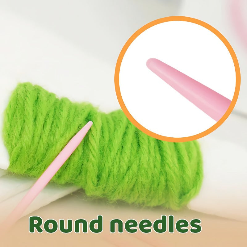 StitchJoy | DIY Embroidery Doll Set – Kids Craft Kit with Safe Tools & Colorful Yarn TARHUS Children's Toys