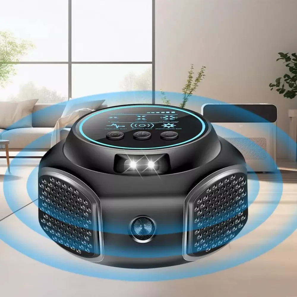 360° Ultrasonic Pest Repeller – Indoor Rodent & Insect Deterrent with Multi-Frequency Sonic Waves - TARHUS