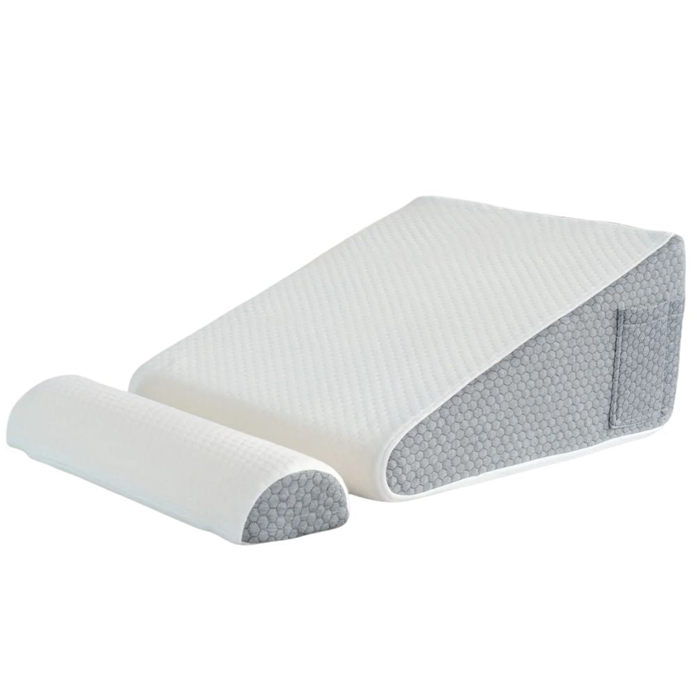Memory Foam Wedge Pillow – Ergonomic Bed Wedge for Sleeping, Back & Leg Support - TARHUS