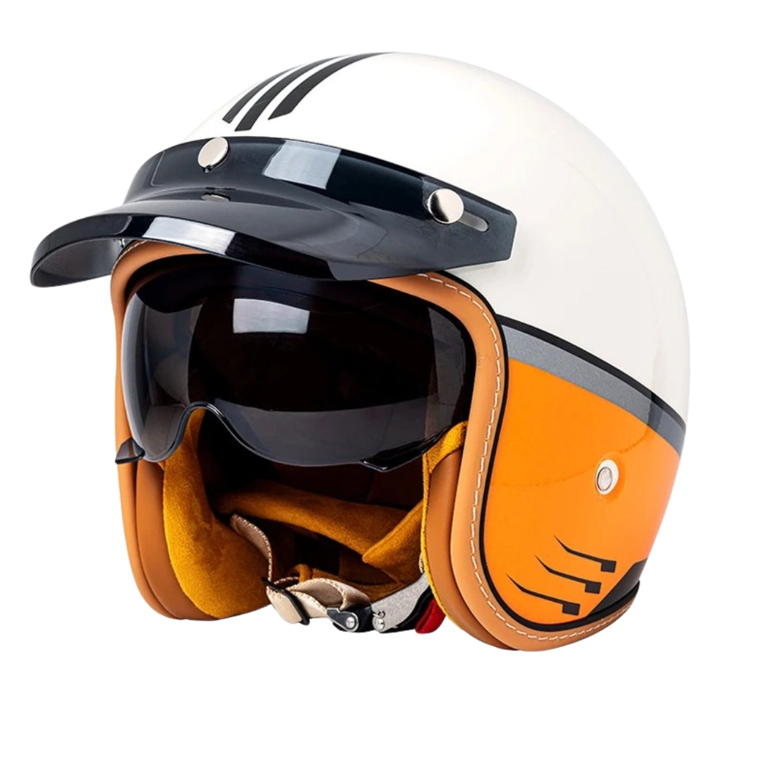The Street King | Vintage Open Face Helmet – DOT & ECE Approved TARHUS